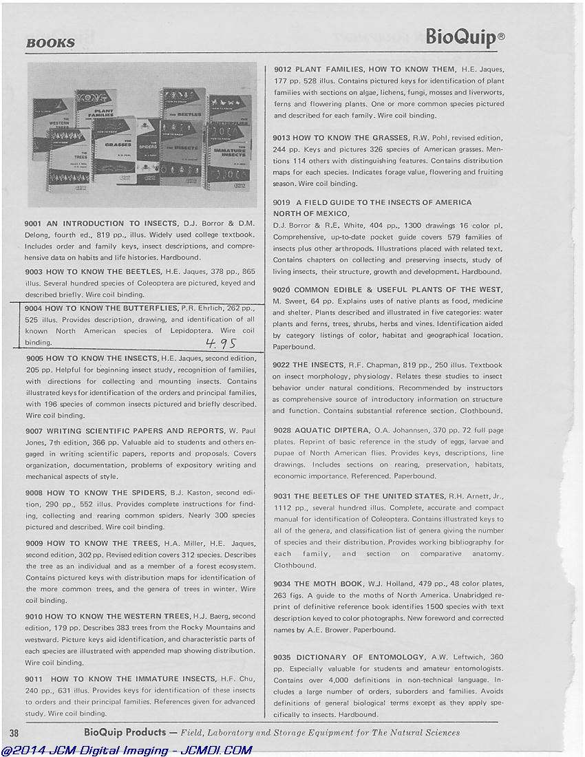 BioQuip 1978-1979 Catalog page scan